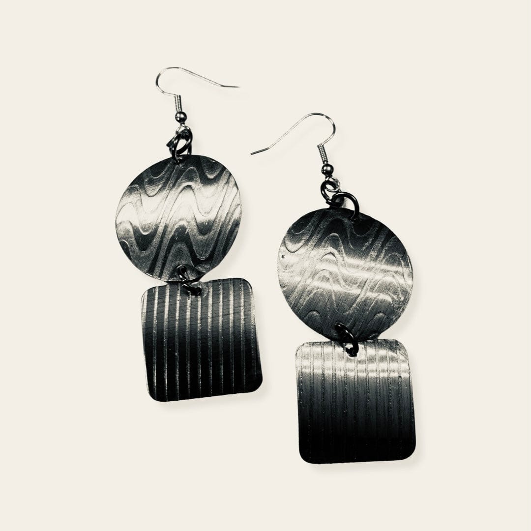 Mixed circle earrings