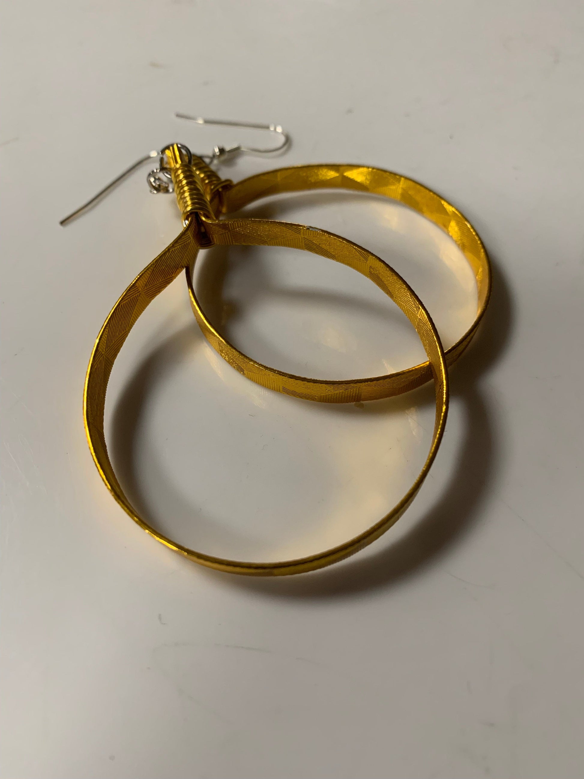 Gold hoop earrings