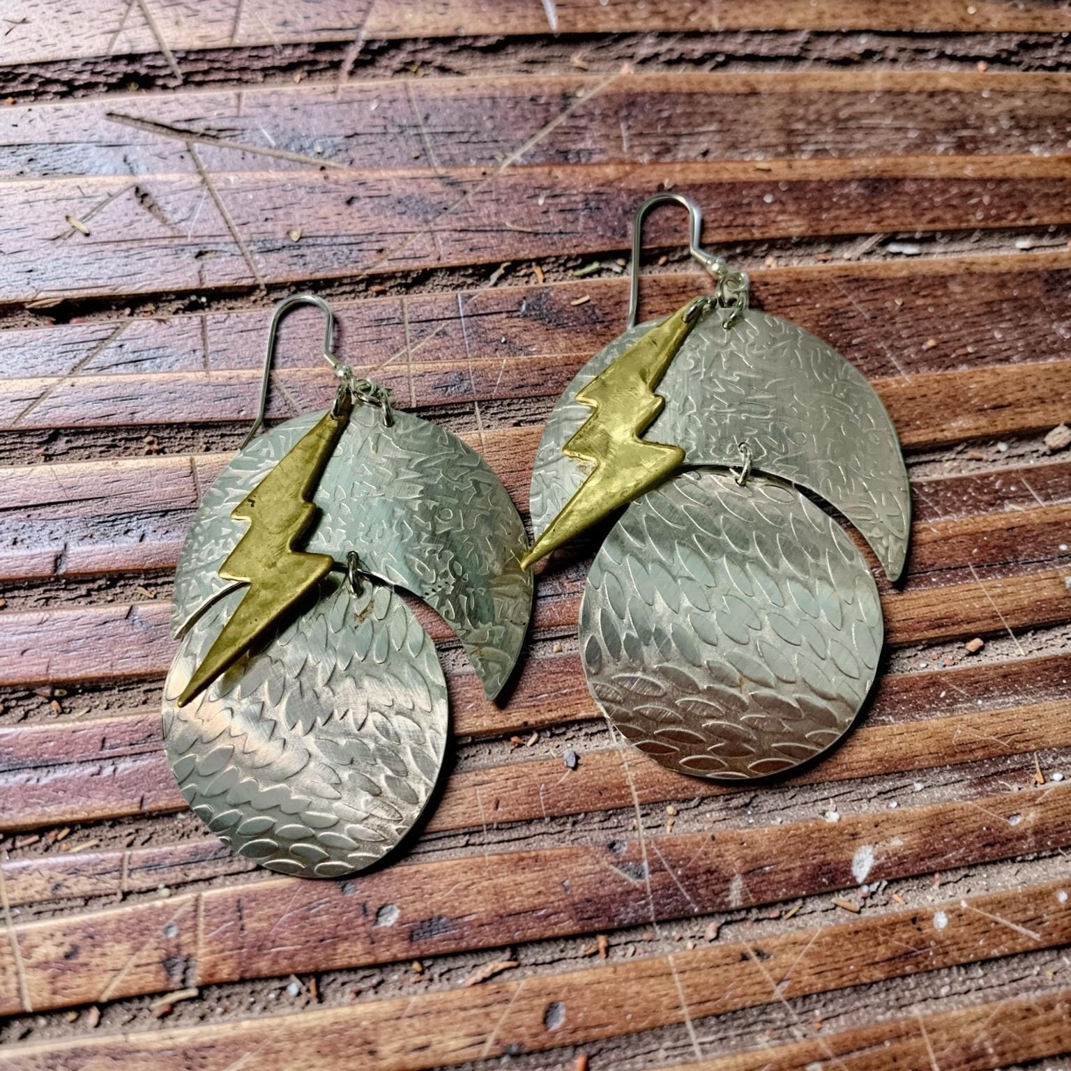 Storm Energy — Lightning Strike Earrings