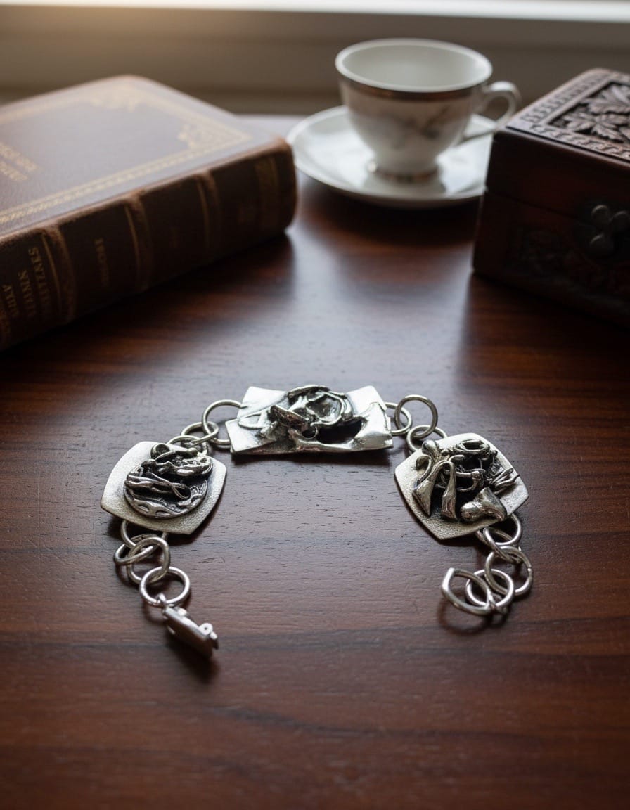 'Be Yourself ' – One of a Kind Sterling Silver Artisan Bracelet