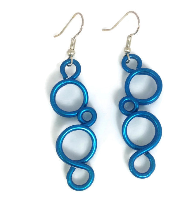 Tiny Bubbles Aluminum Earrings- Many Colors