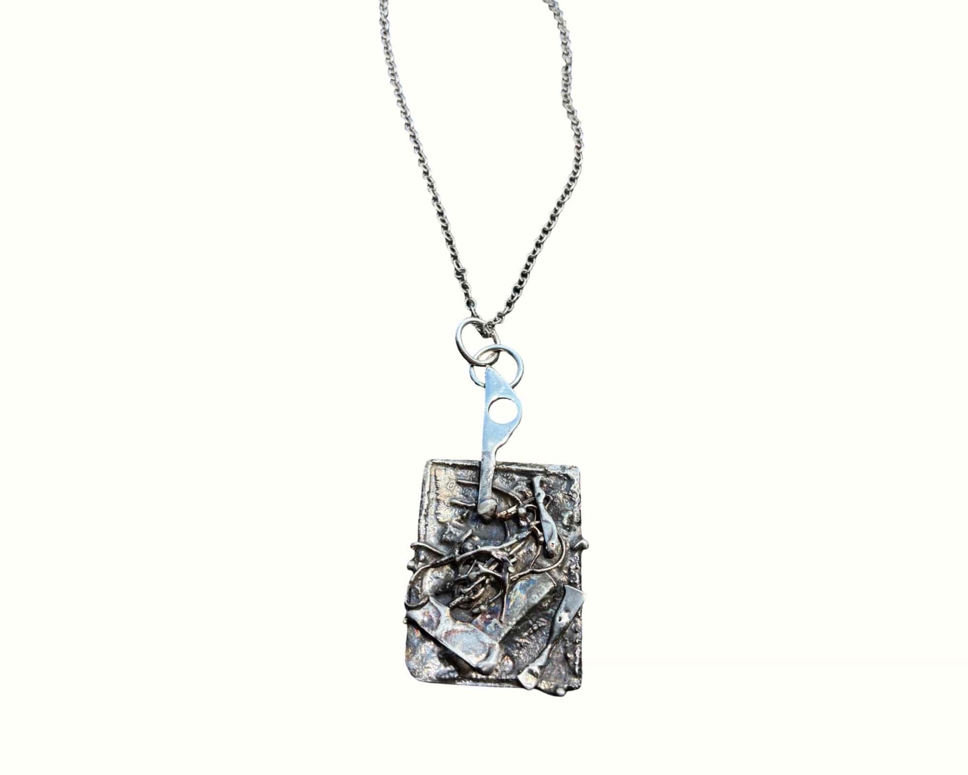 'Breaking Free' One-of-a-Kind Sterling Silver Pendant