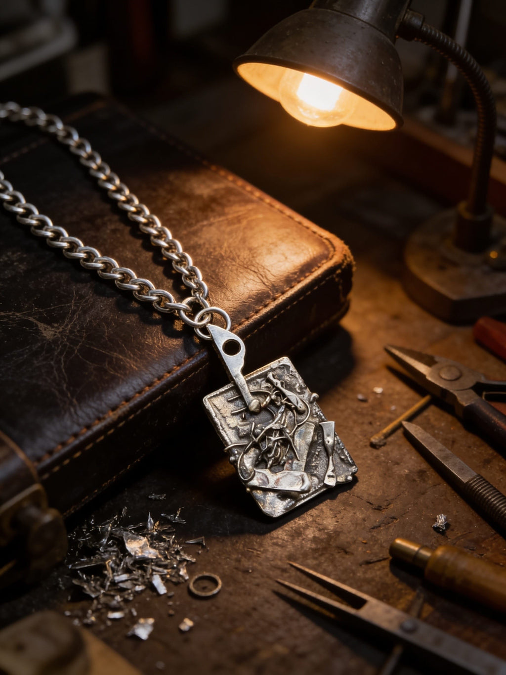 'Breaking Free' One-of-a-Kind Sterling Silver Pendant