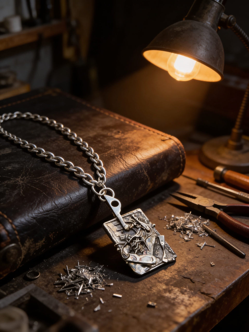 'Breaking Free' One-of-a-Kind Sterling Silver Pendant