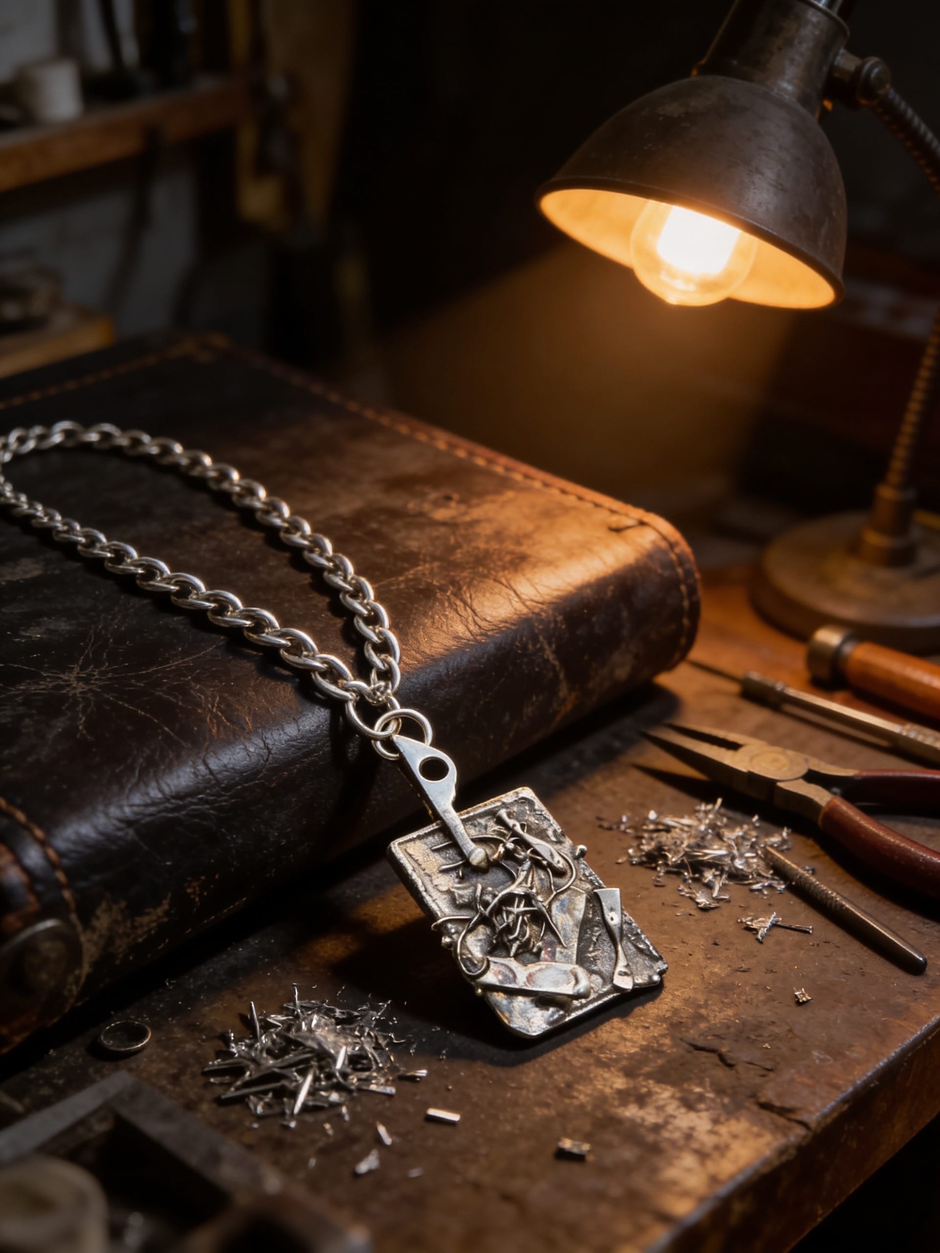 'Breaking Free' One-of-a-Kind Sterling Silver Pendant