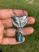 'Magical Butterfly' Shining Labradorite Silver Pendant