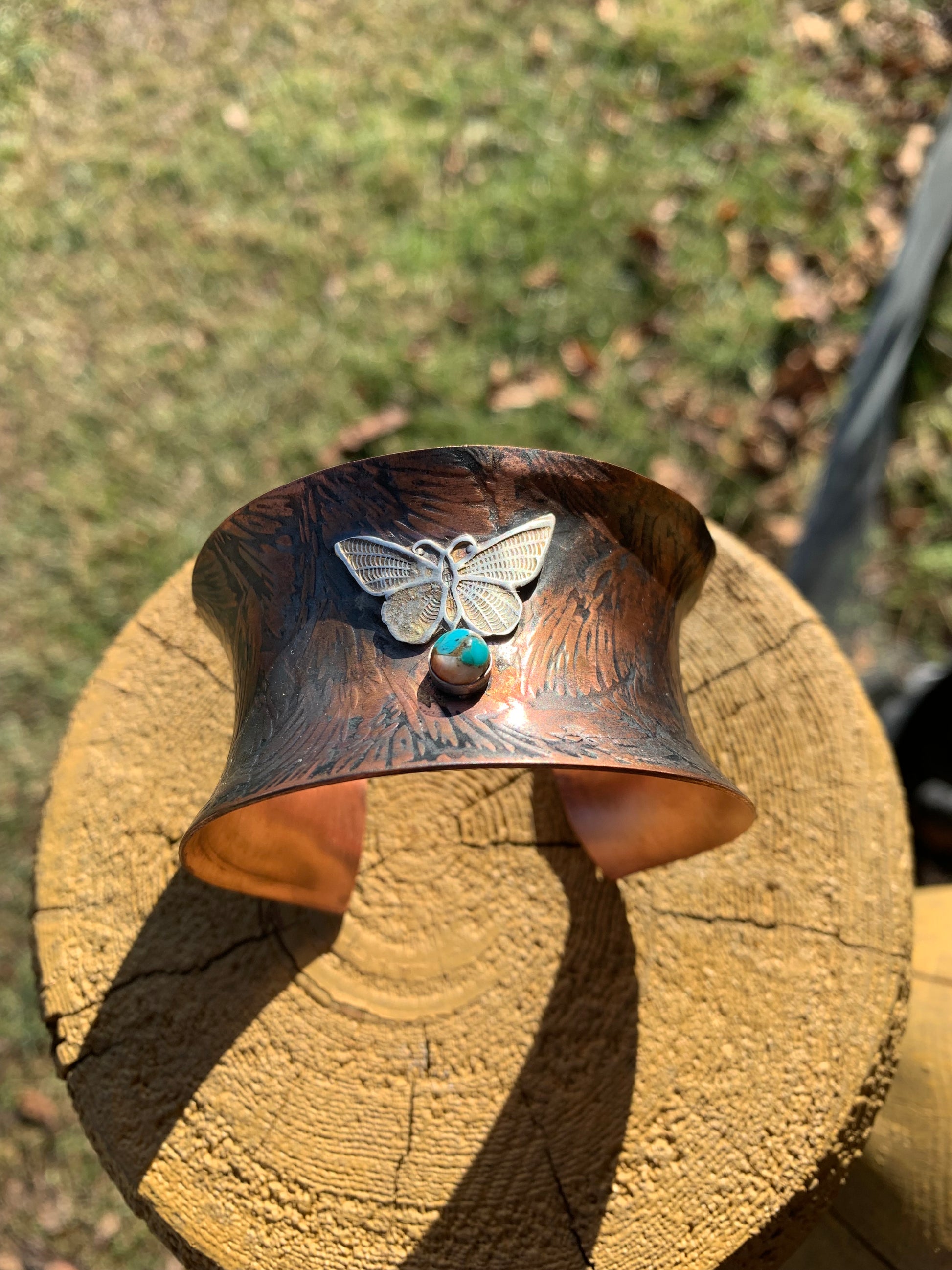Fly Away Butterfly Copper Wellness Cuff
