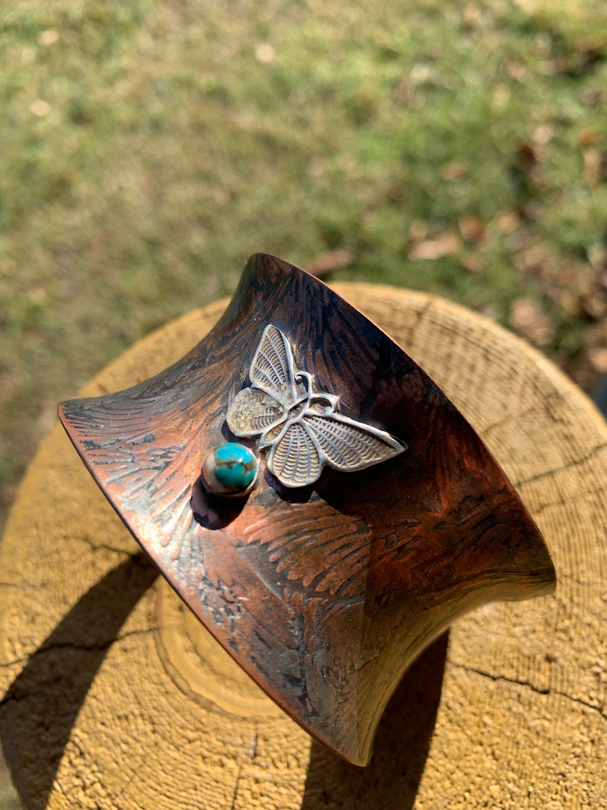 Fly Away Butterfly Copper Wellness Cuff