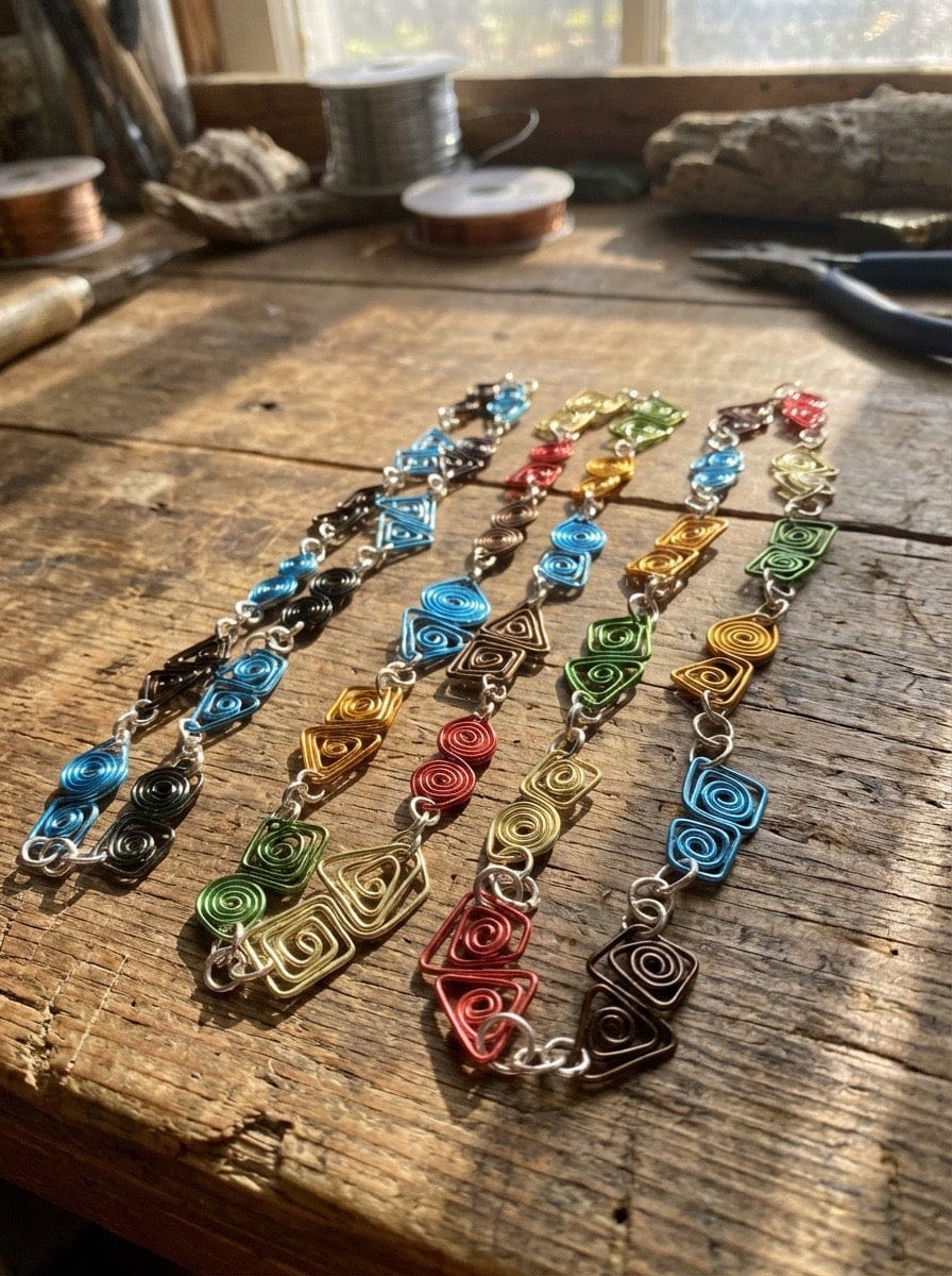 Color Your World Geometric Necklace