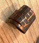 z- Copper Wellness Artisan Ring Brick pattern -Size 8