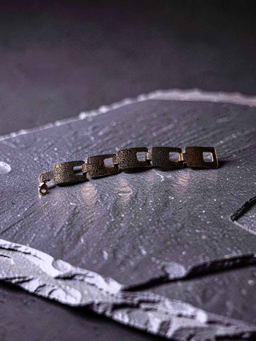 Ancient Times Copper Link Bracelet