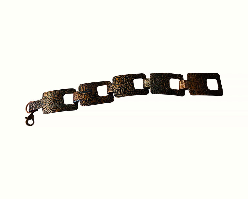 Ancient Times Copper Link Bracelet