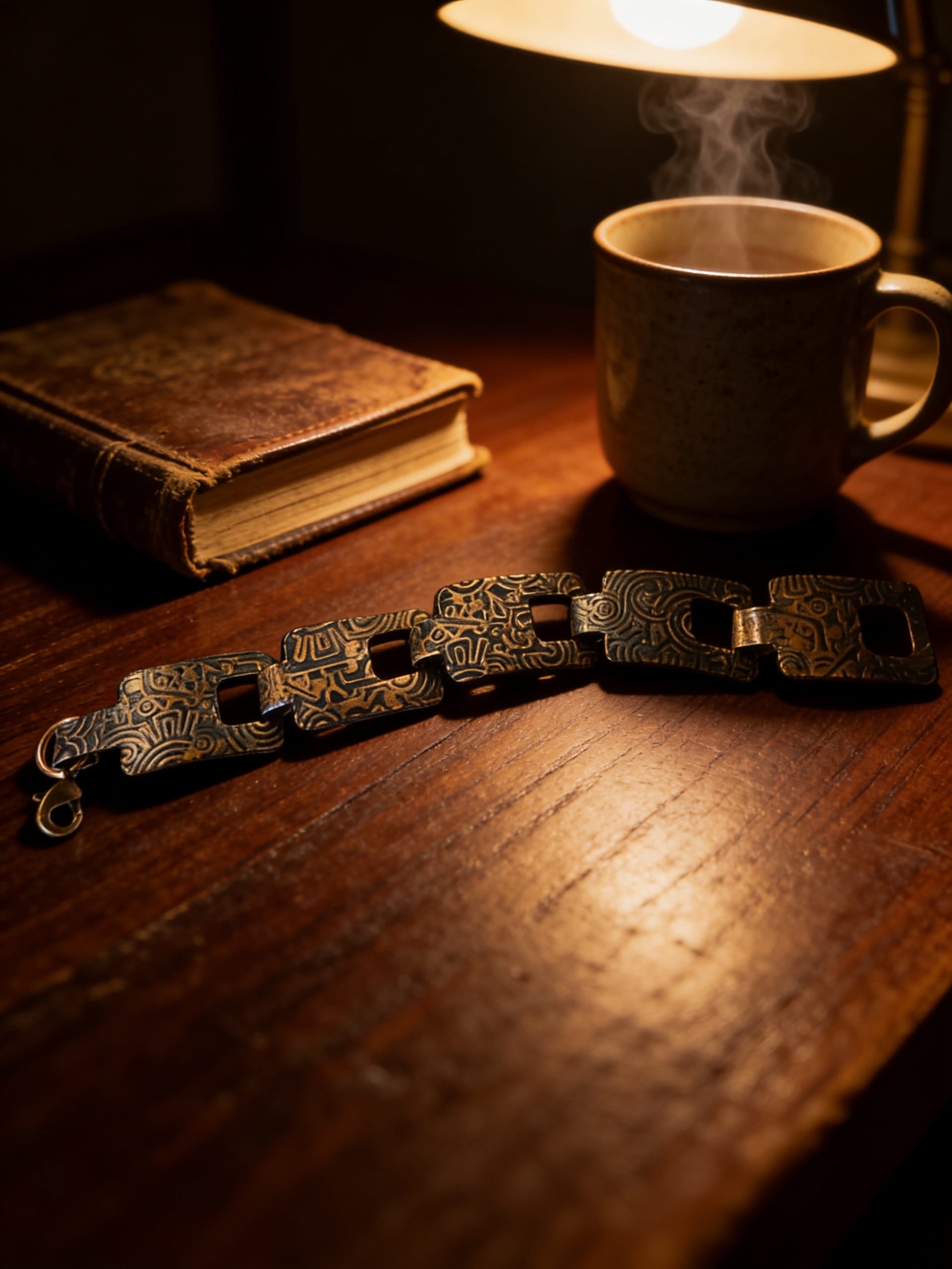 Ancient Times Copper Link Bracelet
