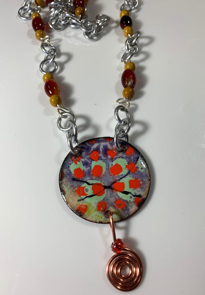 'Diversity' Colorful Enamel Art Pendant