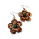 'Flower Blues' Colorful Copper with magnesite Earrings