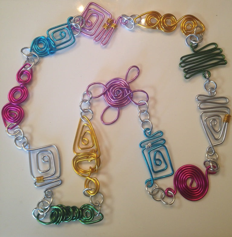 Color Your World Geometric Necklace