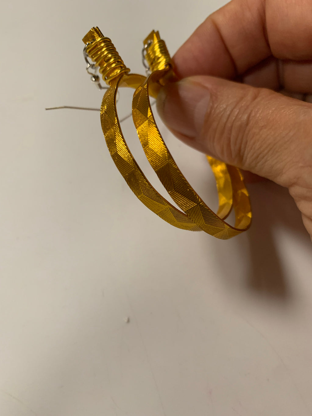 Gold Hoop Earrings, so lightweight!!!