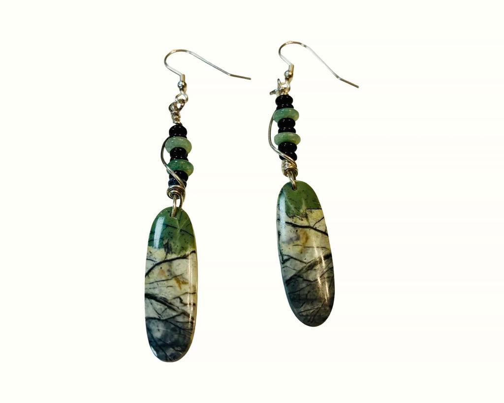 Whispers Through the Grove' Silver Earrings