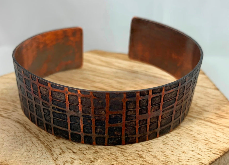 Crossing Lines Copper Wellness Cuff