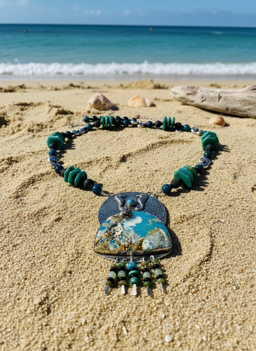 'Ocean Memory' one-of-a-kind Collector Necklace