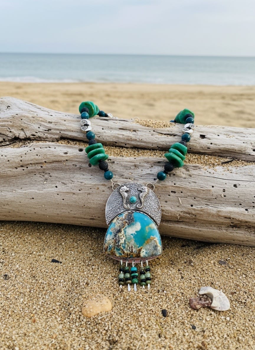 'Ocean Memory' one-of-a-kind Collector Necklace