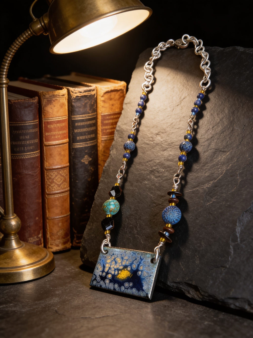 'Beyond the Known' Enamel Pendant one of a Kind