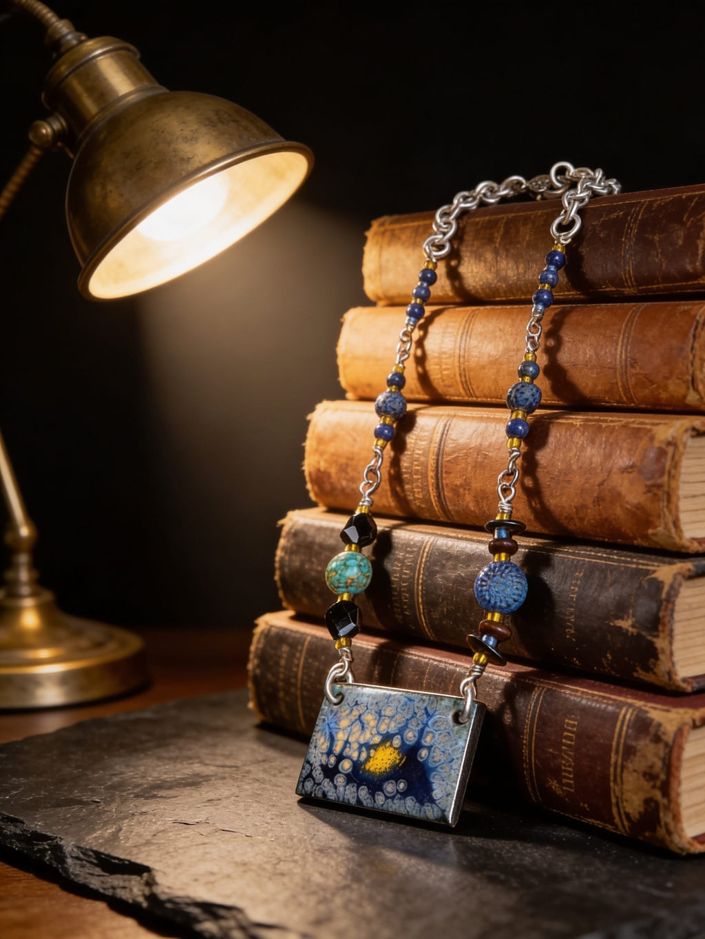 'Beyond the Known' Enamel Pendant one of a Kind