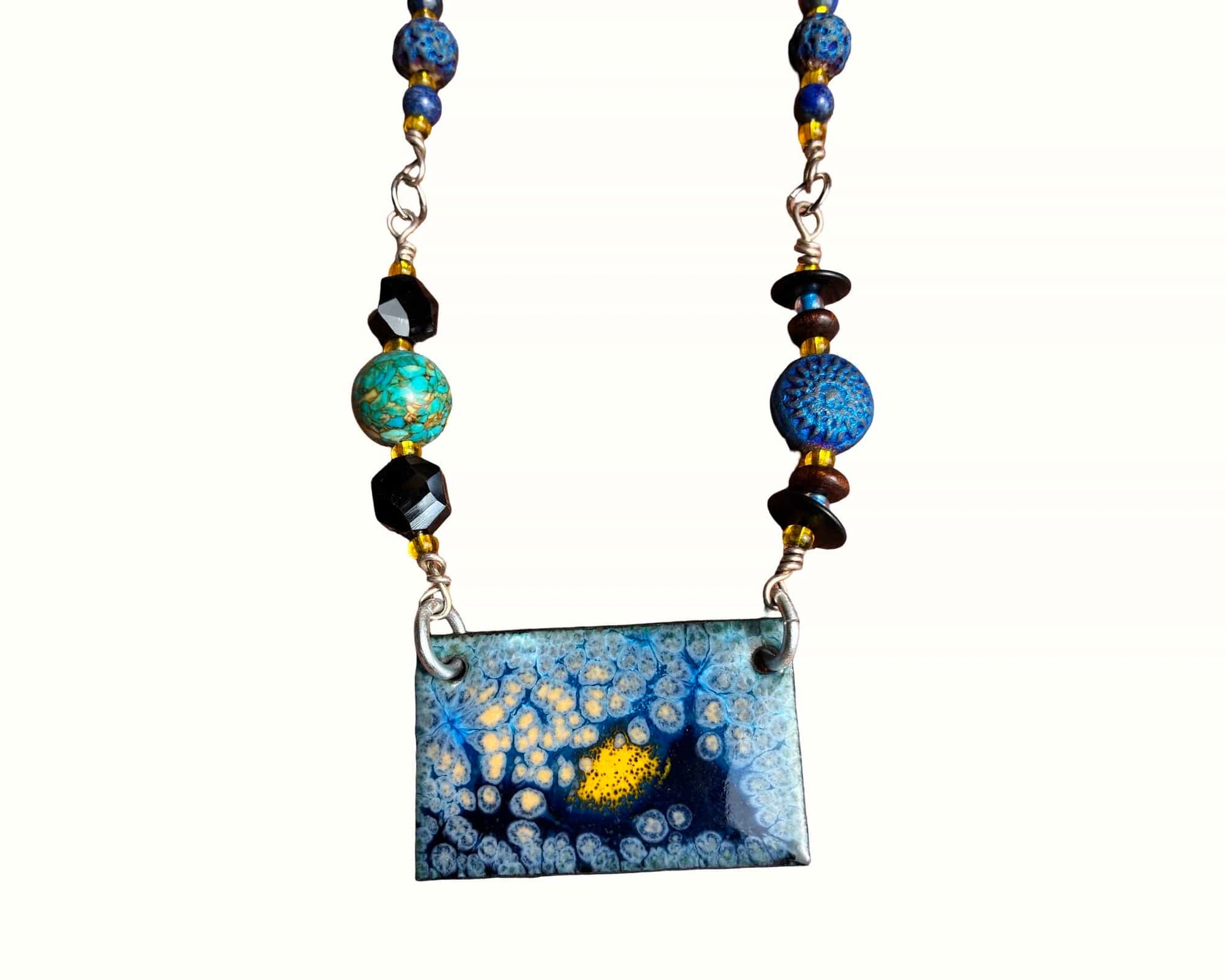 'Beyond the Known' Enamel Pendant one of a Kind