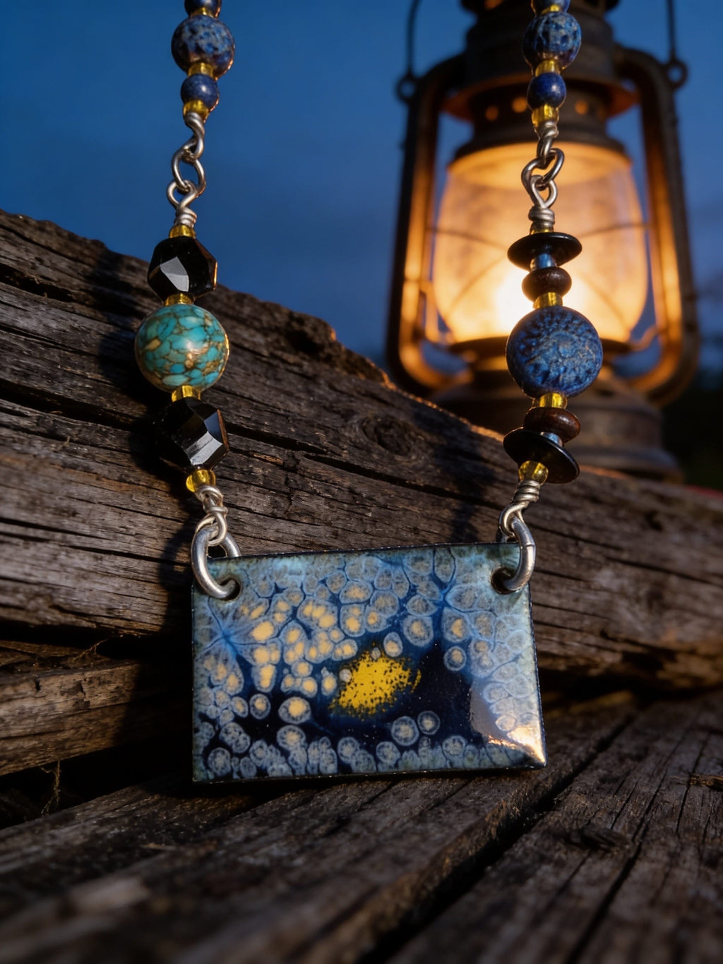'Beyond the Known' Enamel Pendant one of a Kind