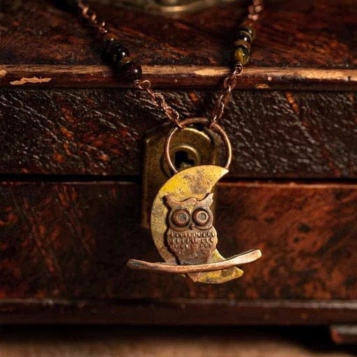 Moonlit Watcher — Owl of Wisdom Pendant