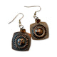 Happy Sun Face Copper Jewelry Earrings