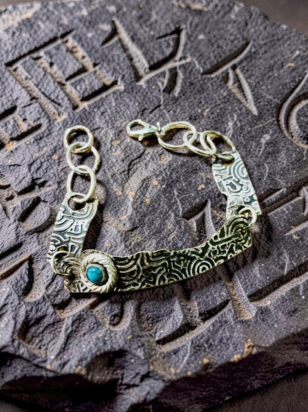 Spirit Path – Sterling Silver Turquoise Bracelet