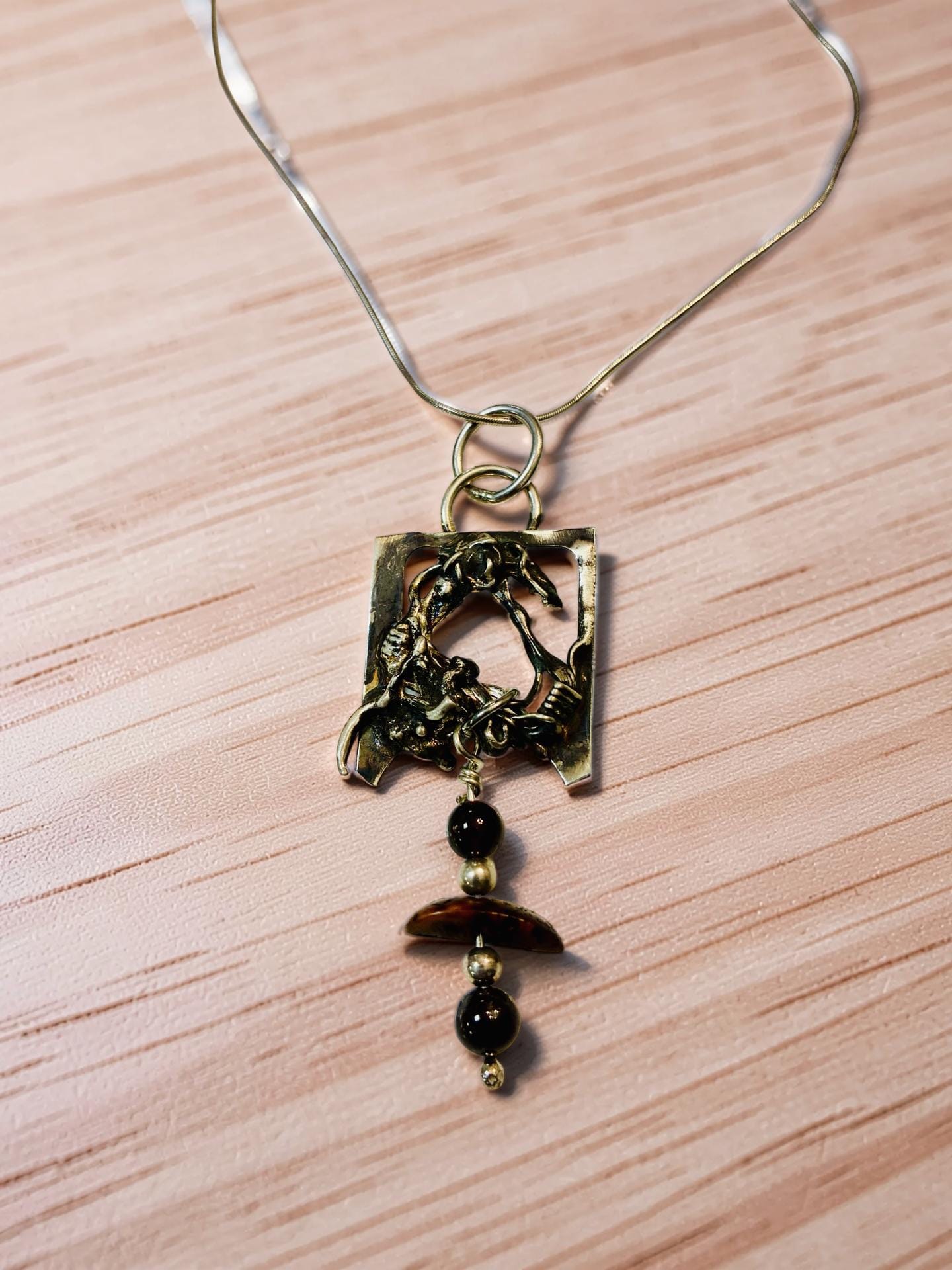 'Forged in the Becoming' One-of-a-Kind Sterling Silver Pendant