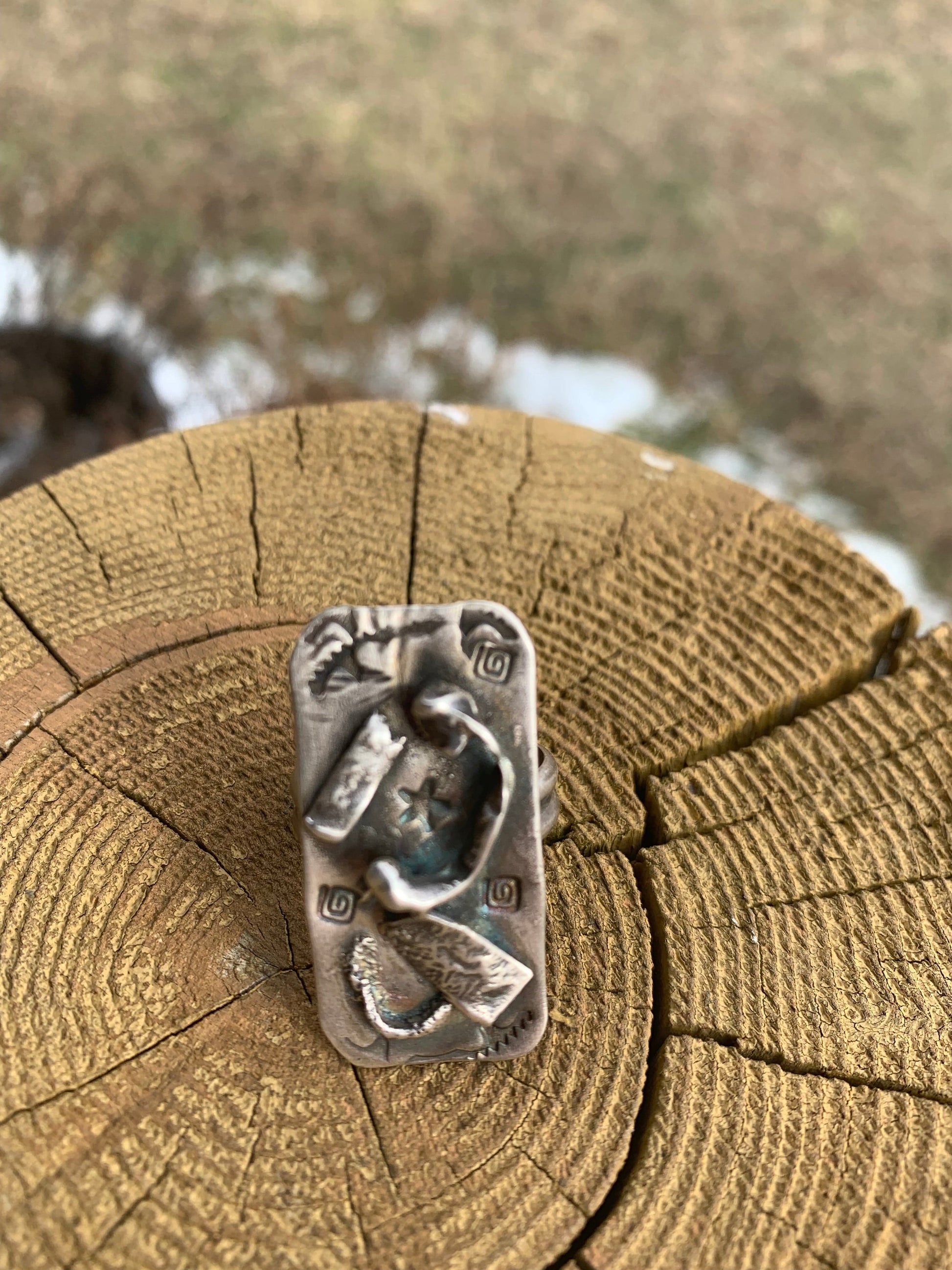 “The Alchemist” — One-of-a-Kind Silver Statement Ring size 7