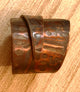 z- Copper Wellness Artisan Ring circle pattern -Size 8 3/4