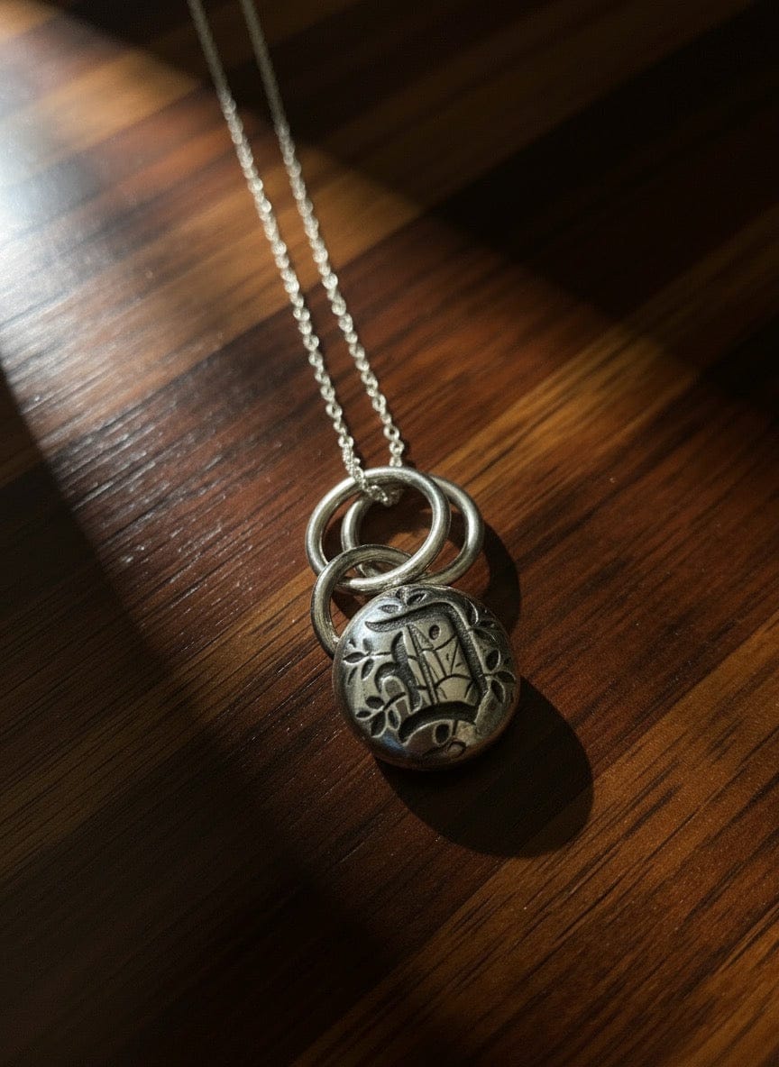 Handcrafted Silver Initial Pendants