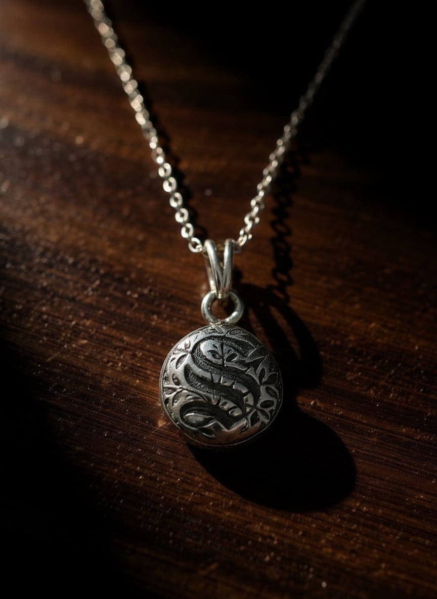 Handcrafted Silver Initial Pendants