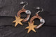 Shooting Stars Copper and Brass Art Jewelry Earrings