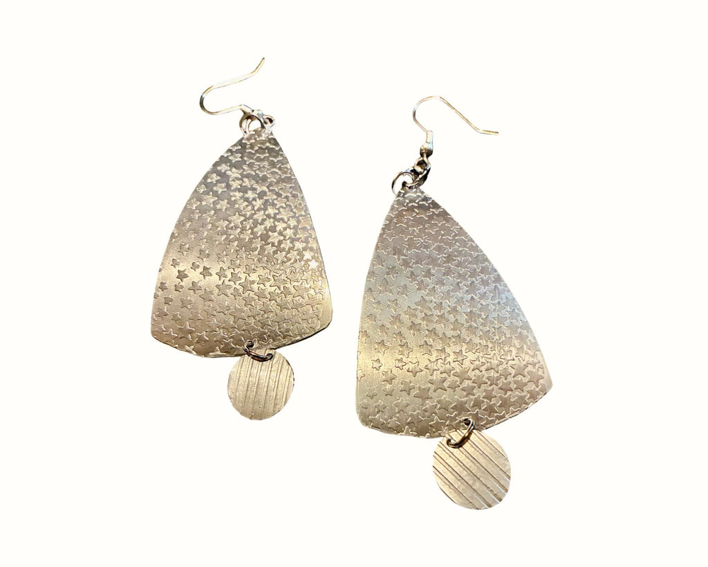 Starlit Echo Aluminum Earrings