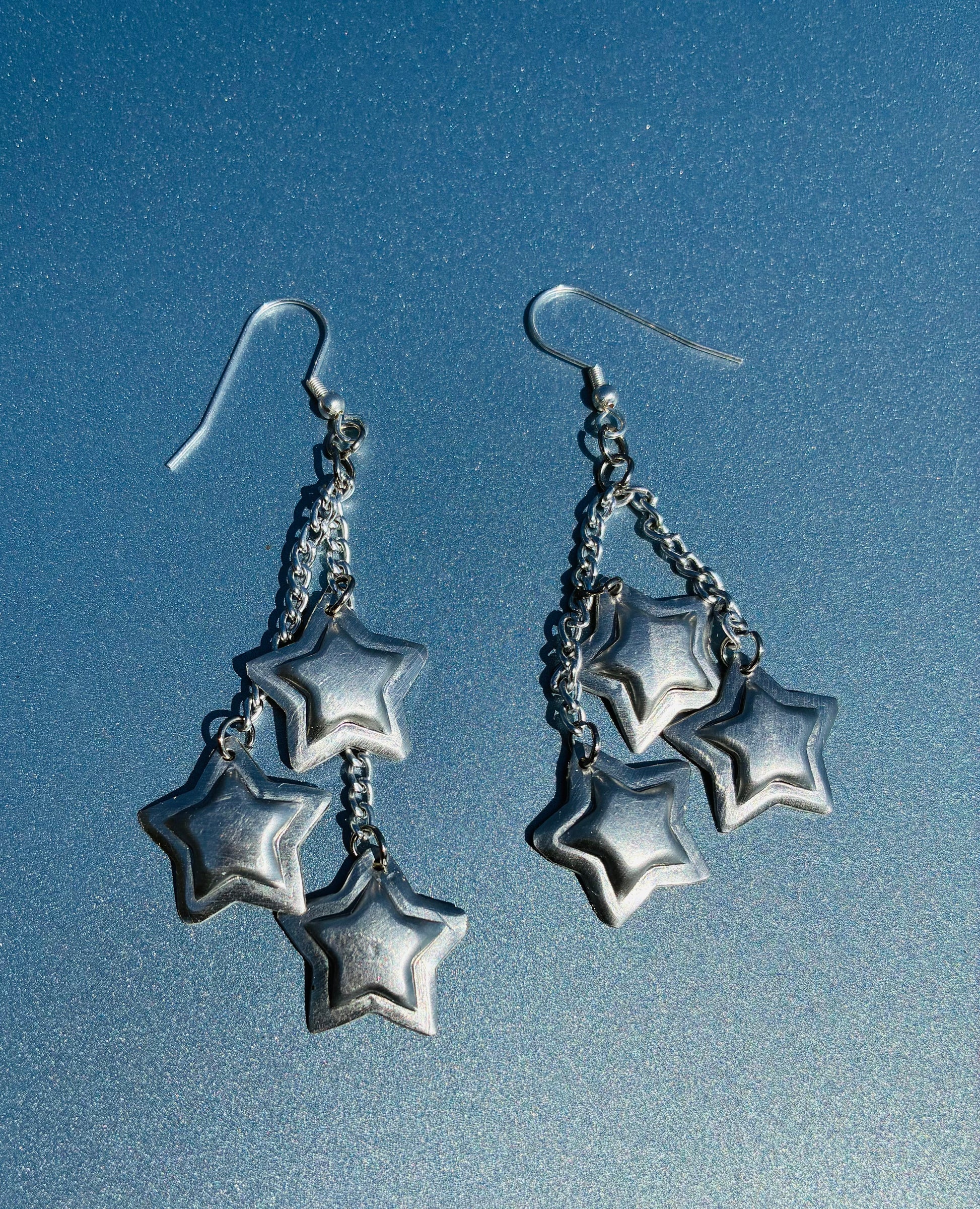 Falling Light — Star Cascade Earrings